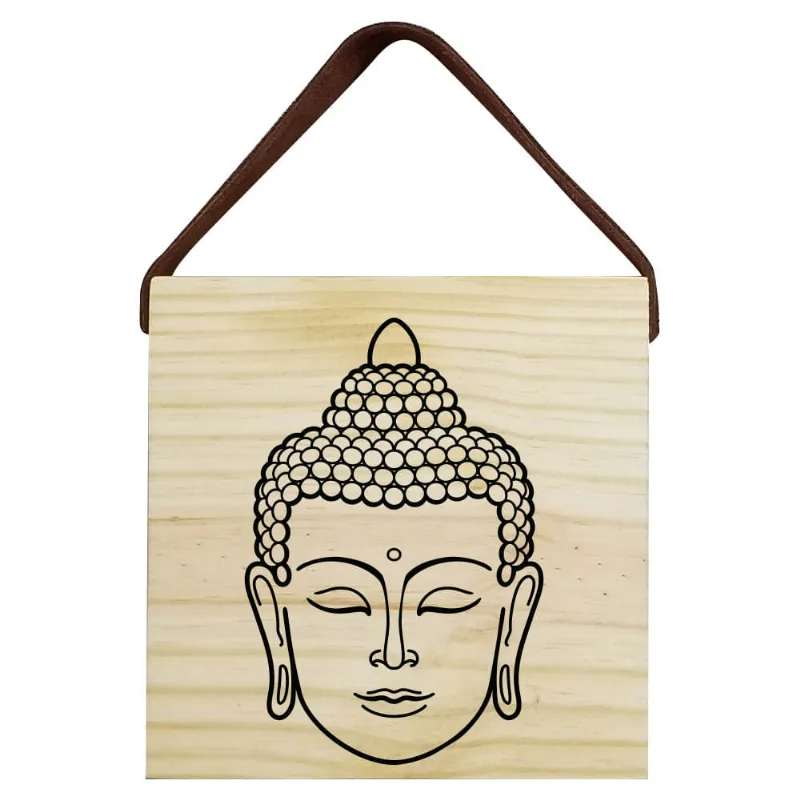 Quadro Voador 22X22 Cabeça Buda