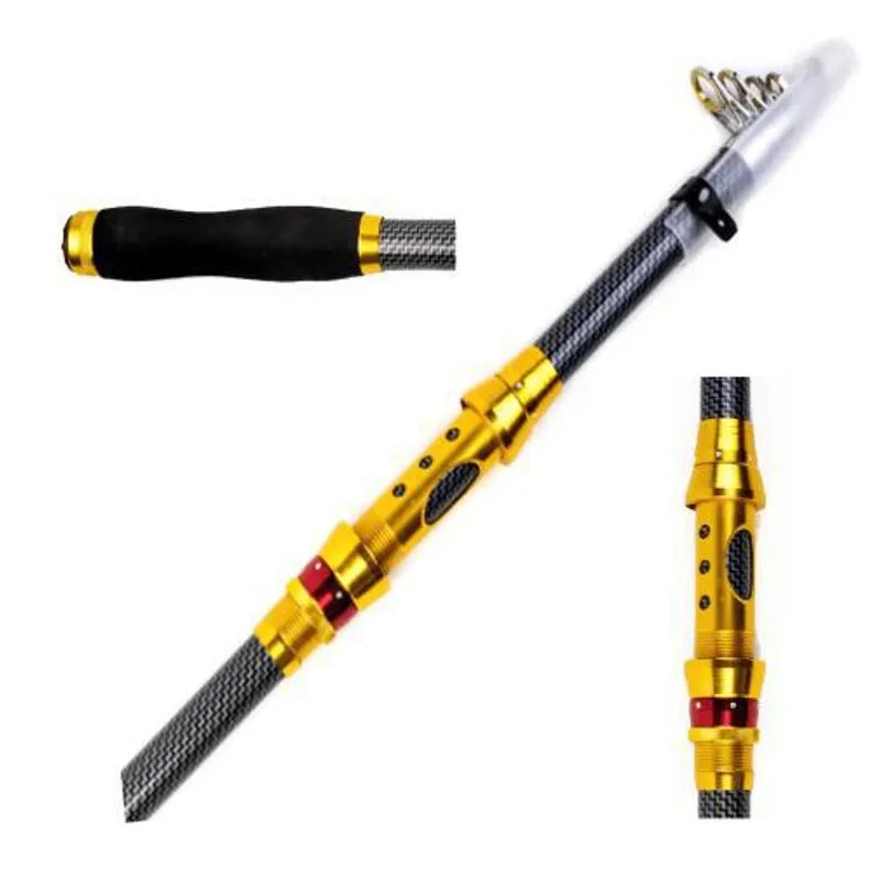 Vara Telescopica De Pesca Para Molinete 25lbs 2,40m