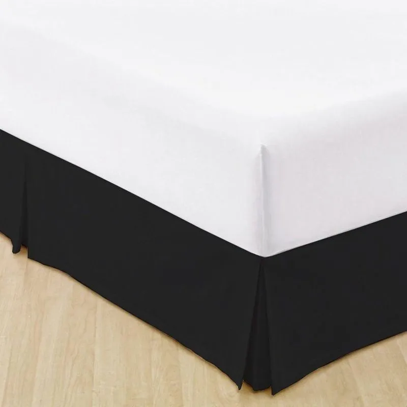 Saia Para Cama Box Solteiro 150 Fios Jade Preta Admirare