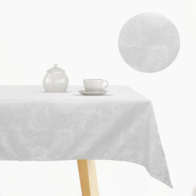 Toalha De Mesa 8 Lugares Jacquard 270x160cm Admirare
