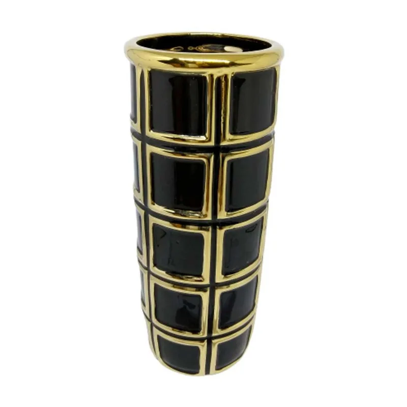 Vaso Decorativo de Cerâmica 32x13cm Mabruk