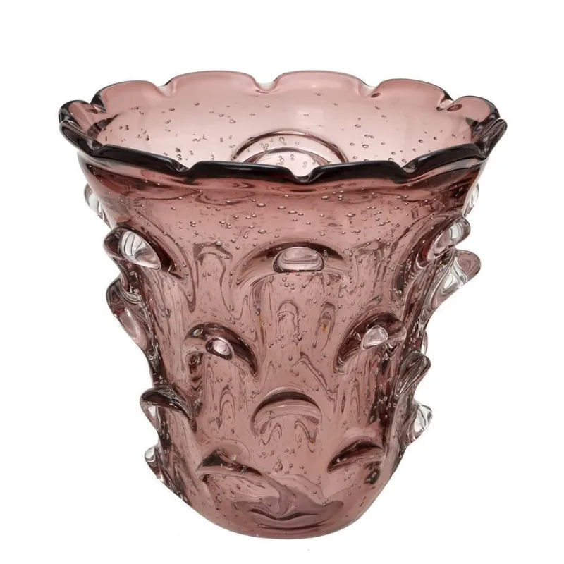 Vaso Decorativo De Vidro Rose- Espressione
