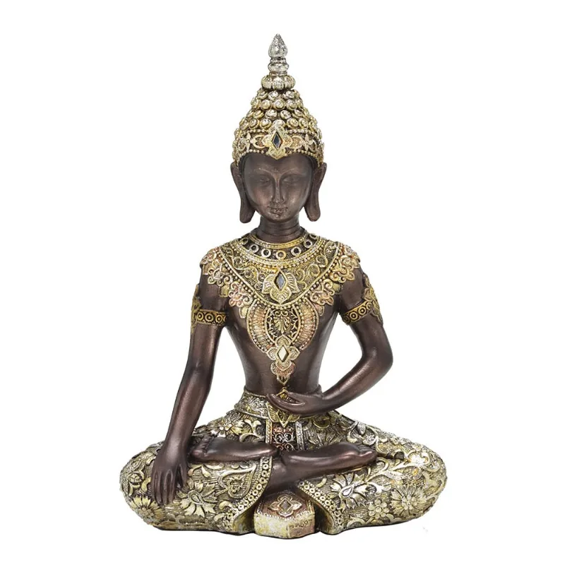 Escultura buda decorativo em resina