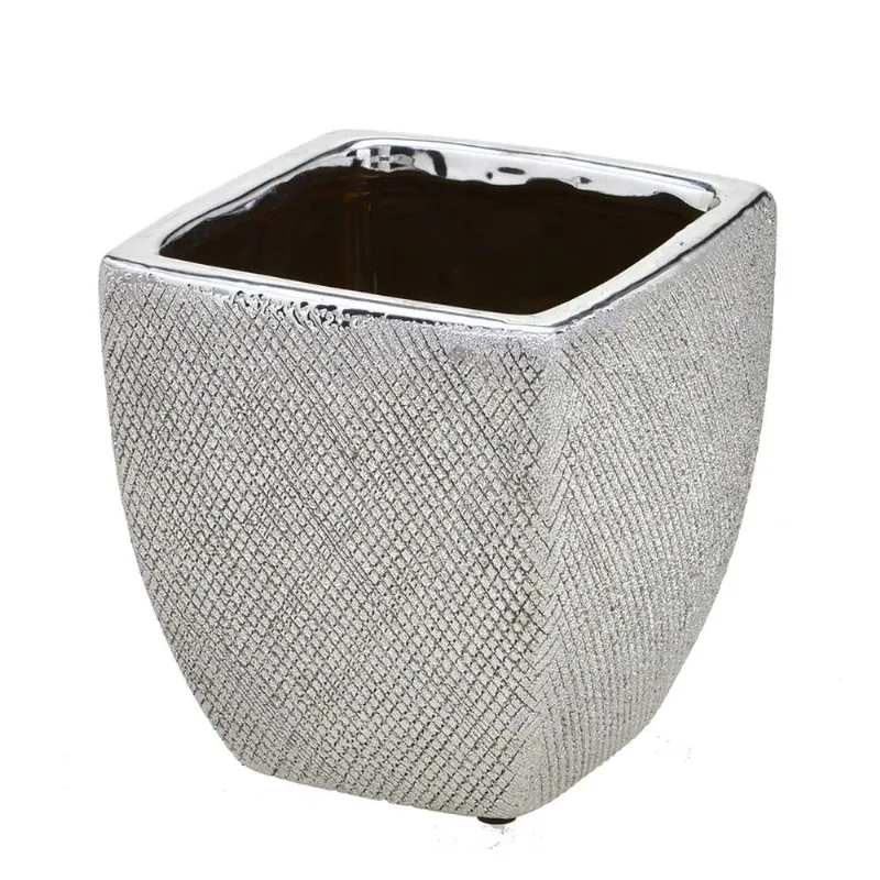 Vaso Decorativo de Cerâmica 14x14x15cm Mabruk