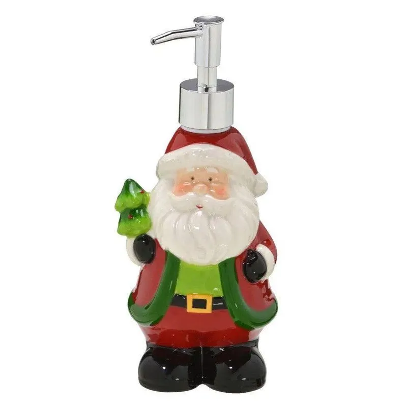 Dispenser Sabonete Líquido Natalino Papai Noel 250 Ml