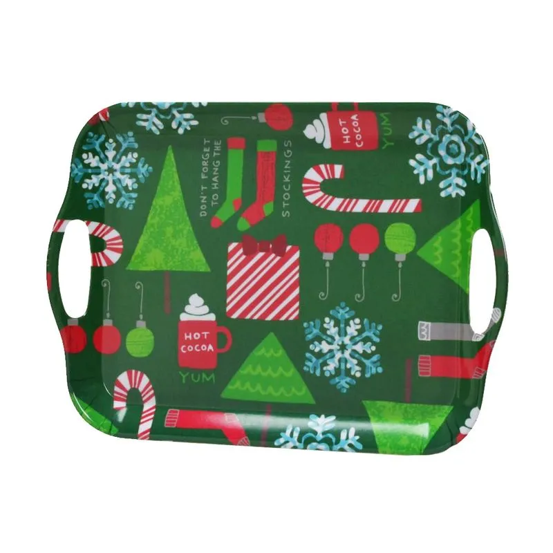 BANDEJA NATAL MELAMINA PAPAI NOEL MABRUK