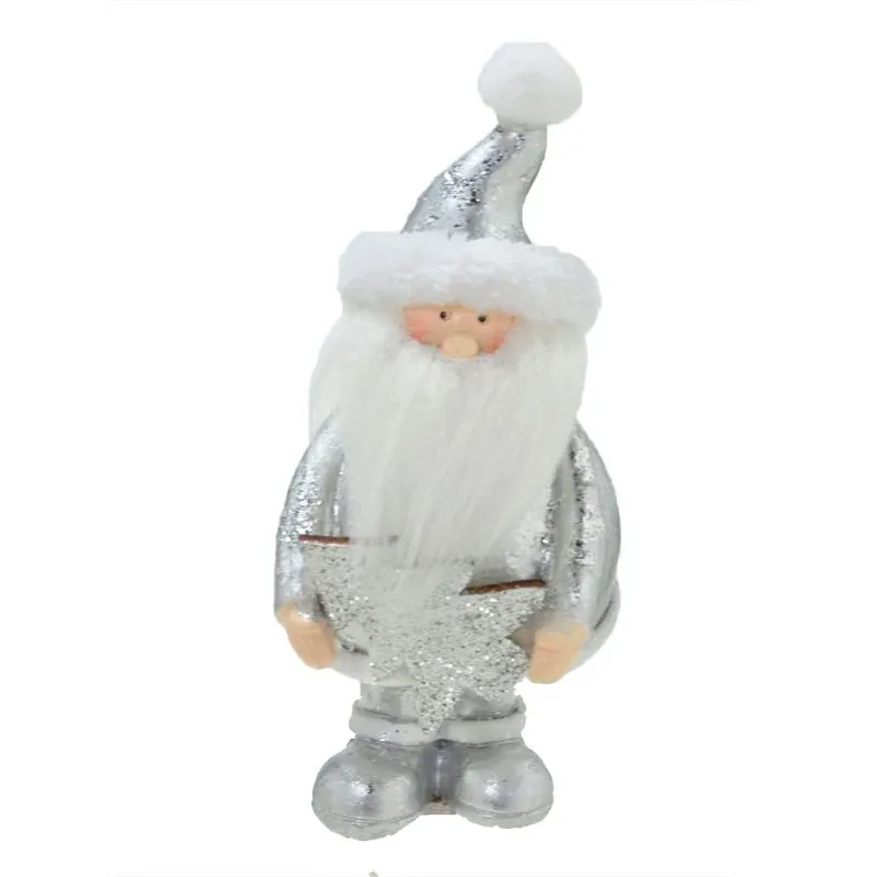 Papai Noel Prata 13cm - Mabruk