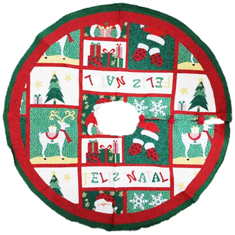 Saia de Árvore Natalina Decorativa 106cm em Poliéster Mabruk - Mabruk