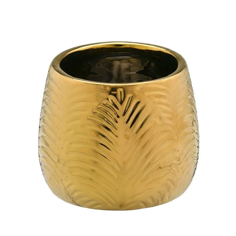 Vaso Decorativo de Cerâmica 12,5x12,5x10cm Mabruk - Mabruk