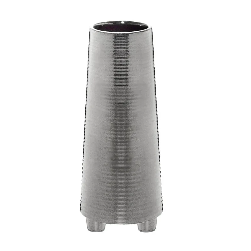 Vaso Decorativo de Cerâmica 14,5x14,5x35cm Mabruk - Mabruk