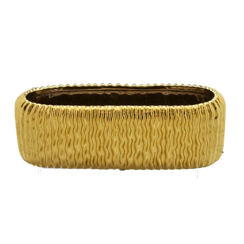 Vaso Decorativo de Cerâmica 30x12x10cm Mabruk - Mabruk