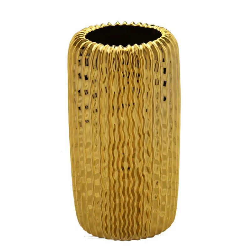 Vaso Decorativo de Cerâmica 14,5x14,5x25,5cm Mabruk - Mabruk