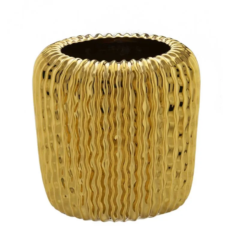 Vaso Decorativo de Cerâmica 17x17x17cm Mabruk - Mabruk