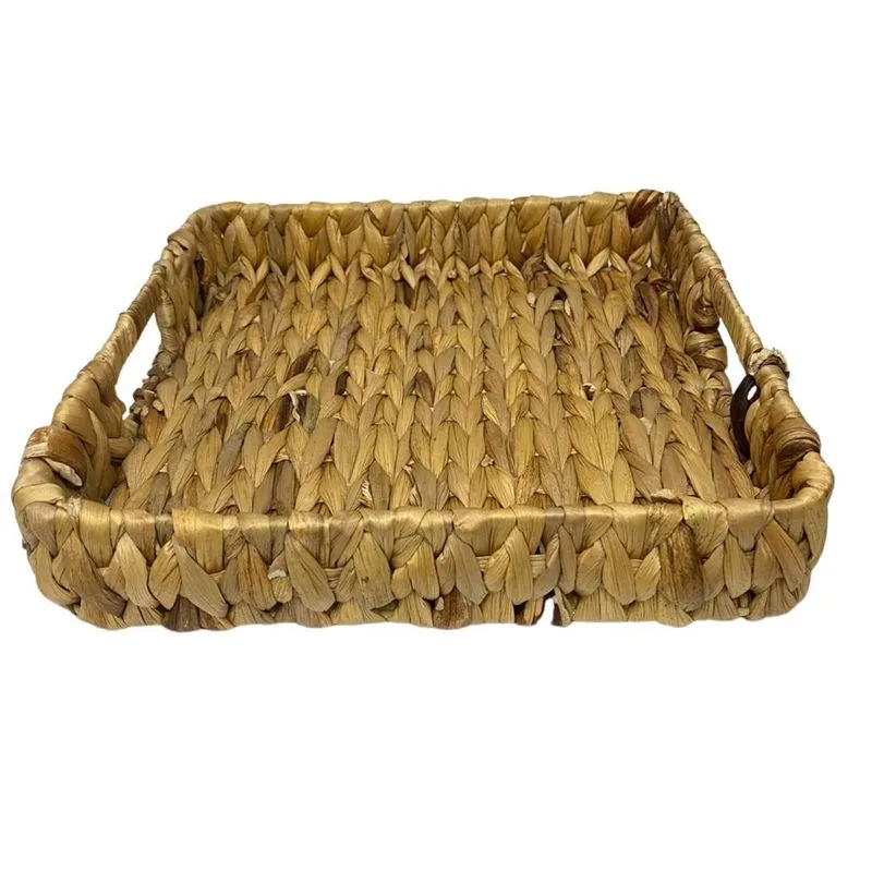 Cesta De Rattan 35 X 35 X 6 Cm
