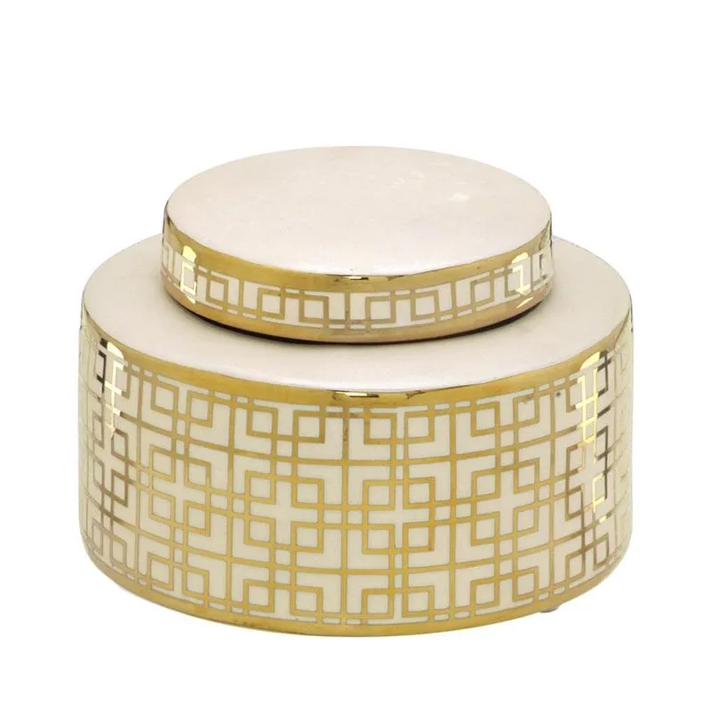 Potiche 16cm Dourado Espressione