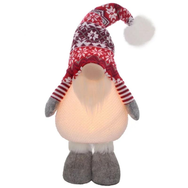 Gnomo Natalino C/ Luz Decorativo 61cm Mabruk - Mabruk