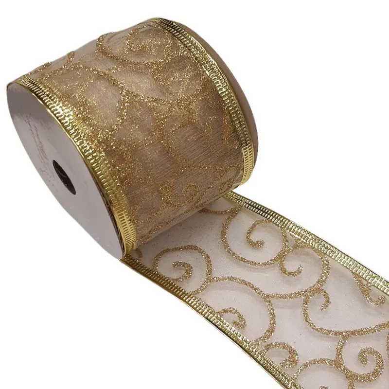 Fita Natalina Dourado 9,14m