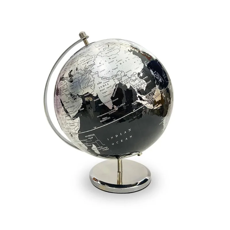 Globo Terrestre Decorativo Grande 34cm - Metal