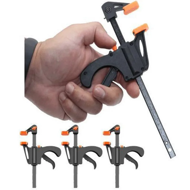 Kit 4 Grampo Sargento Aperto Rapido Marceneiro Carpinteiro