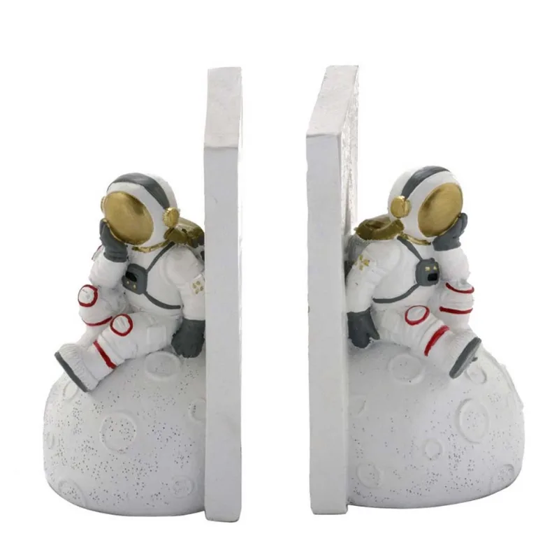 Suporte P/ LIvro Decorativo Astronauta 10x15cm em Resina Mabruk - Mabruk