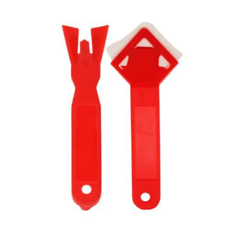 Kit 2 Espatulas Removedora Silicone Rejunte Massa Calafetar