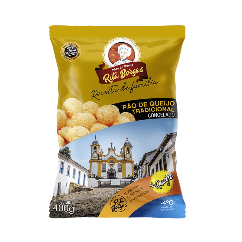 PAO QUEIJO RITA BORGES TRADICIONAL 400G