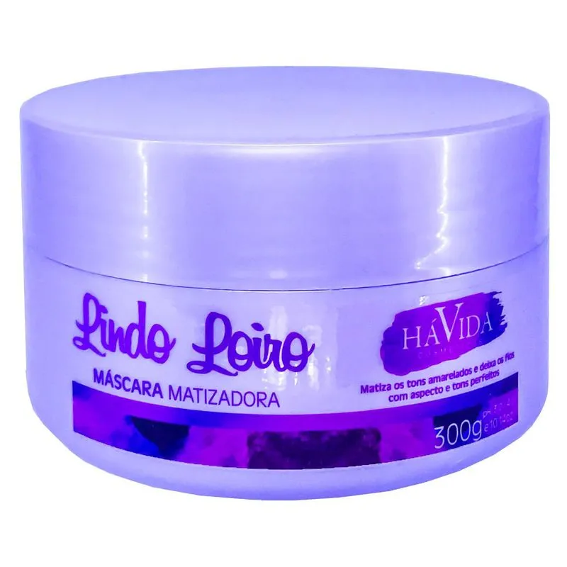 Máscara Matizadora Lindo Loiro Hávida Cosméticos 300g