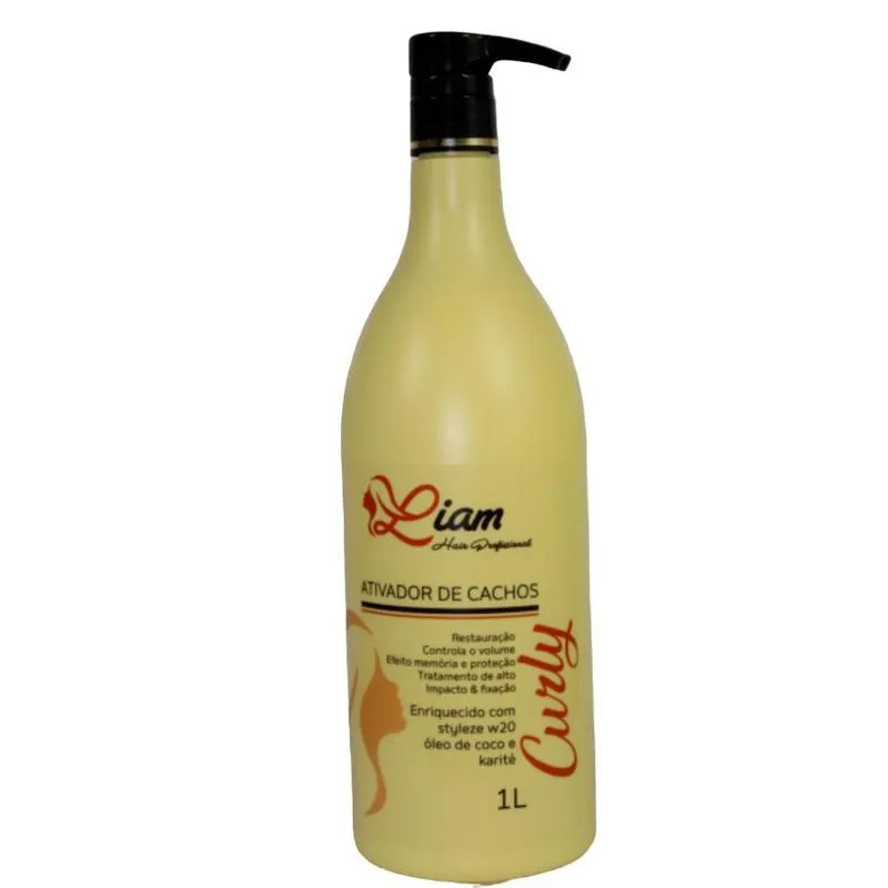 Ativador De Cachos Liam Hair Profissional 1l.