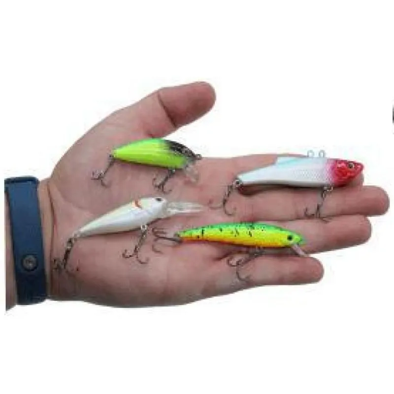 20 Mini Iscas Artificiais Pesca Meia Agua Tilapia Traira 4gr