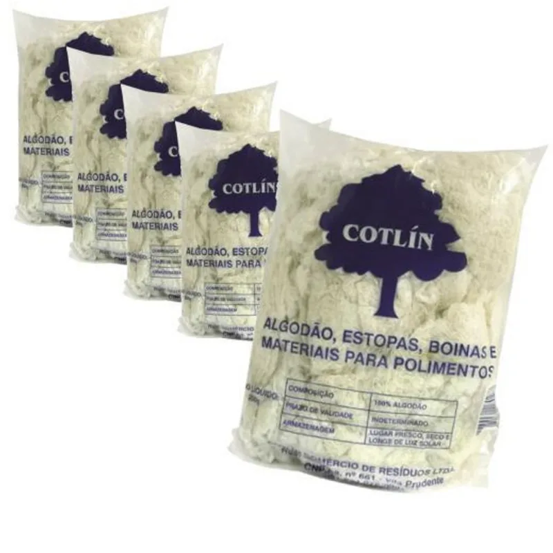 1kg Estopa Para Polimento Automotivo Limpeza Oficinas Peças