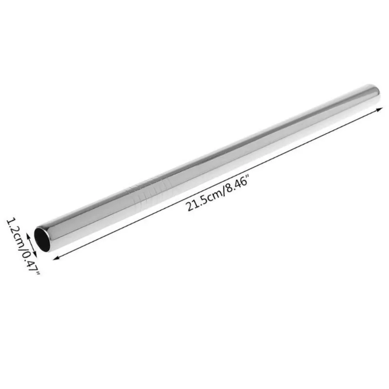 Canudo de Aço Inox - 1 Unidade