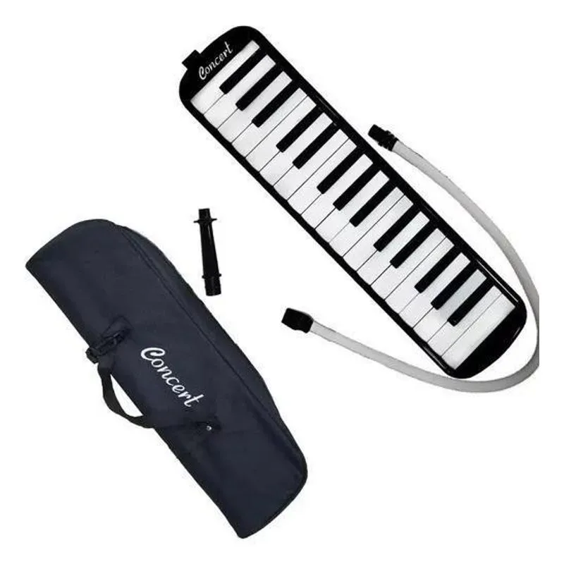 Escaleta 32 Teclas Concert Com Bag + Bocal + Mangueira Preta