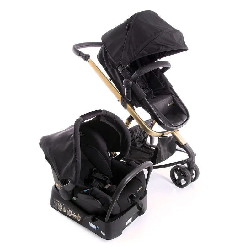 Travel System Mobi Trio Ed Especial Black Gold