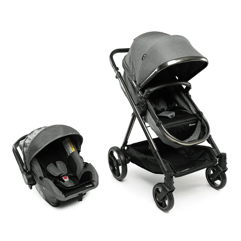 Travel System Discover Duo Grey Chrome
