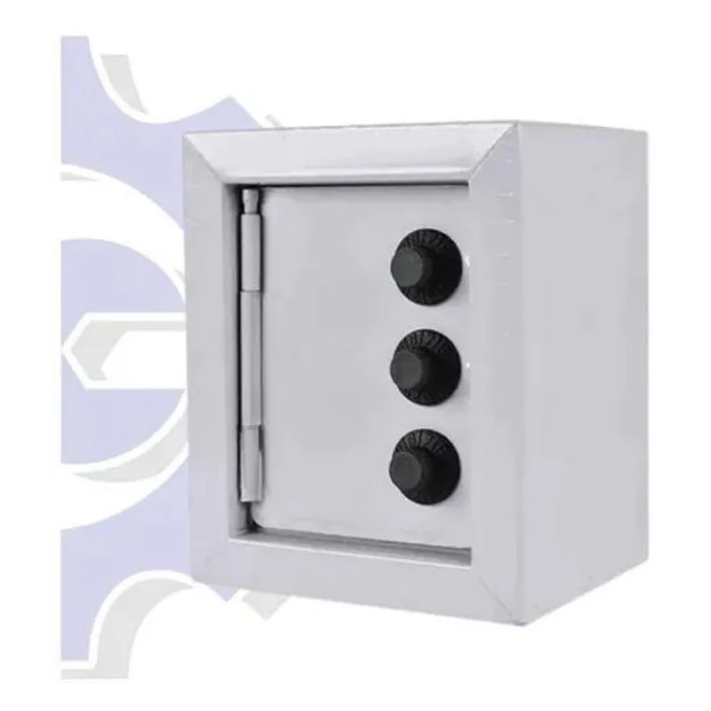 3x Mini Cofre Porta Moedas Com Tres Segredos Em Aço Fercar C