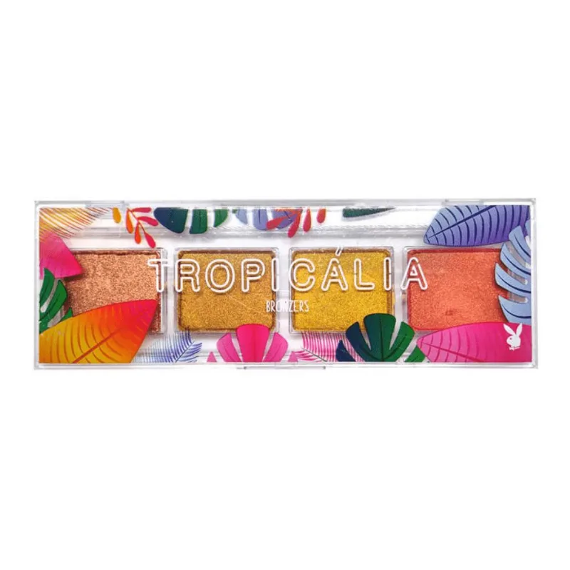 Quarteto Bronzer Com Vitamina C Tropicália Playboy