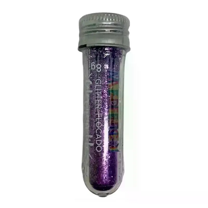 Glitter Tubo Roxo Flocado Playboy 8g