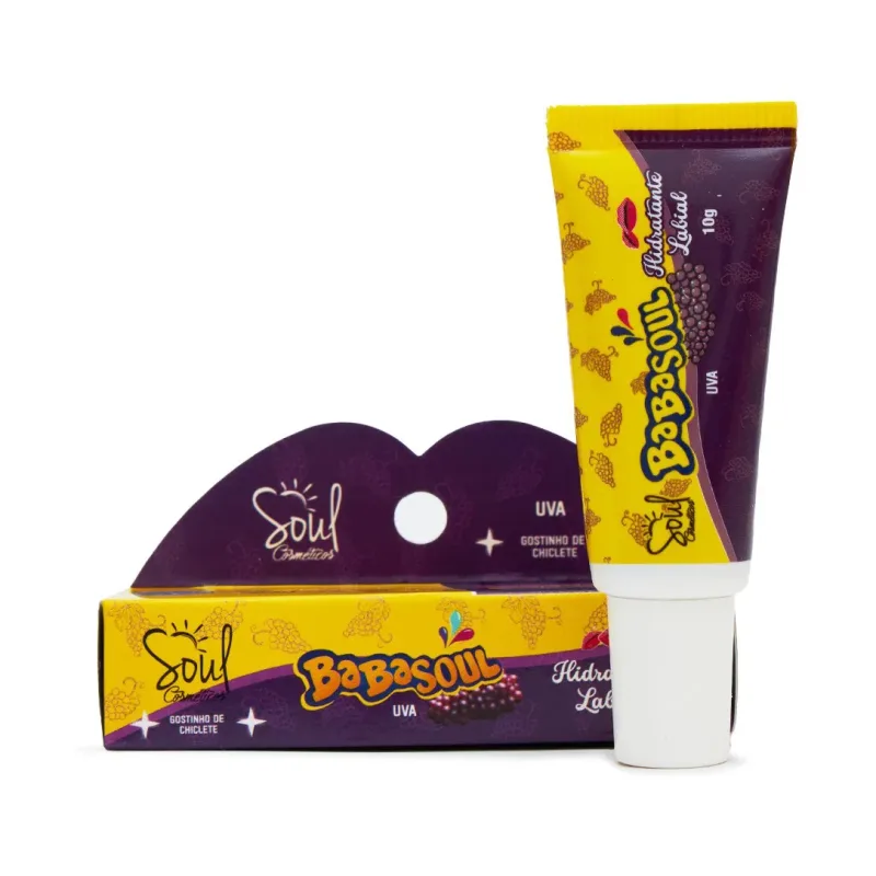 Hidratante Labial BabaSoul Soul Cosméticos - Uva 10g