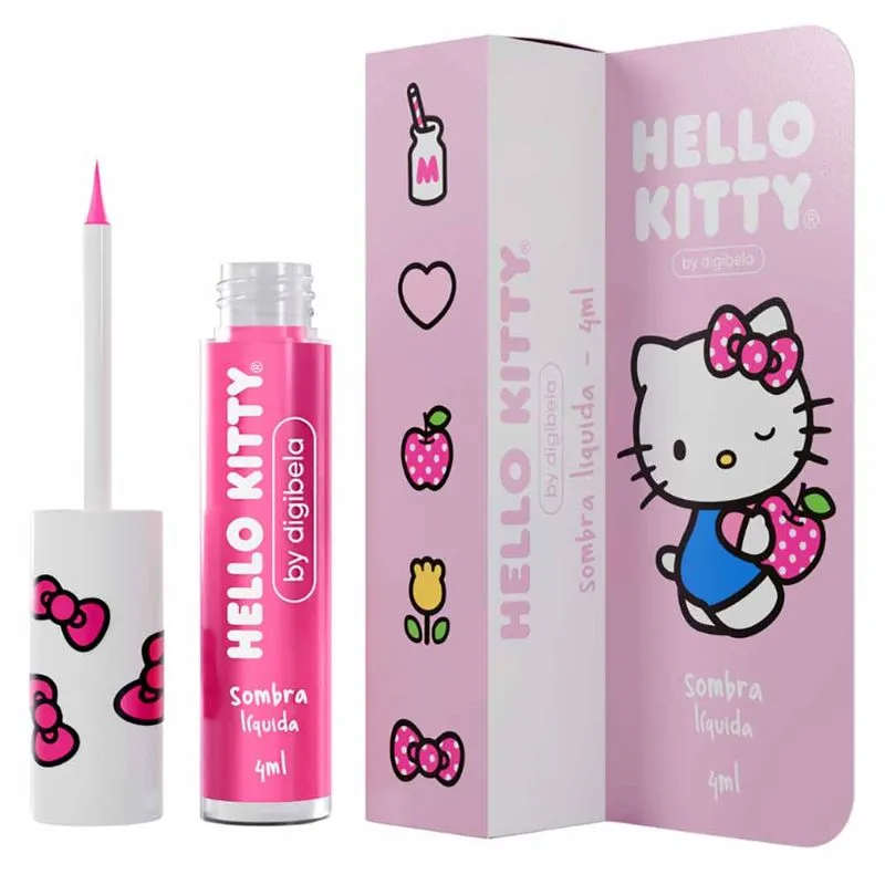 Sombra Líquida Infantil Digibela Hello Kitty 4ml Rosa