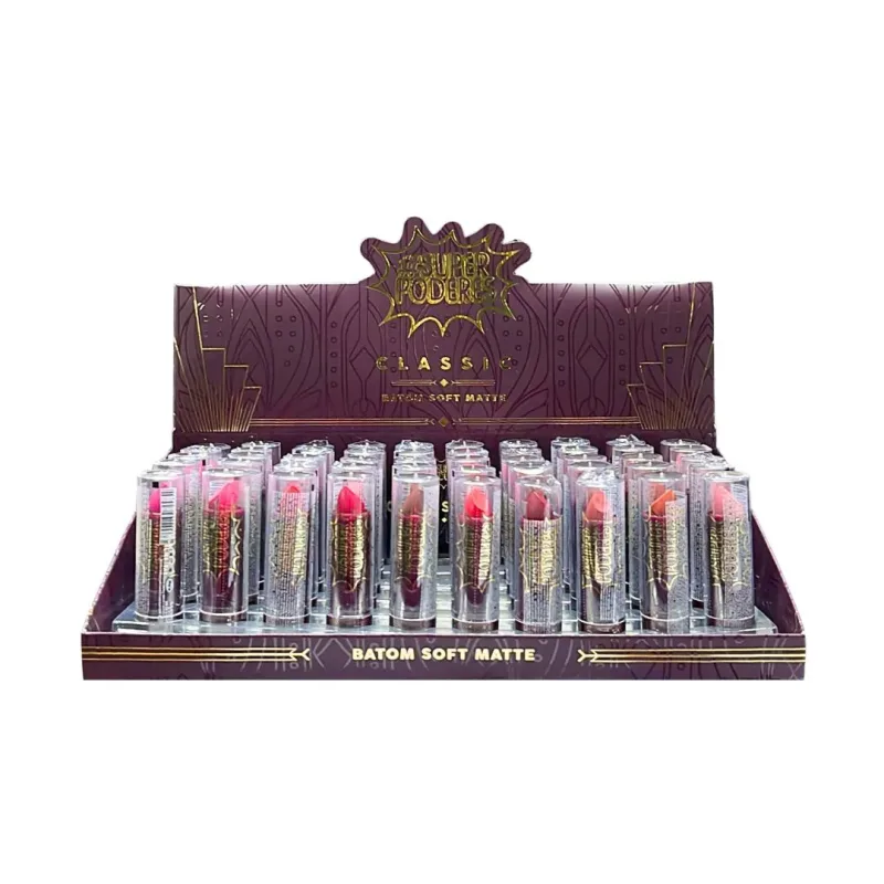 Batom Soft Matte Classic C/50 Unid - Super Poderes (SP0016)