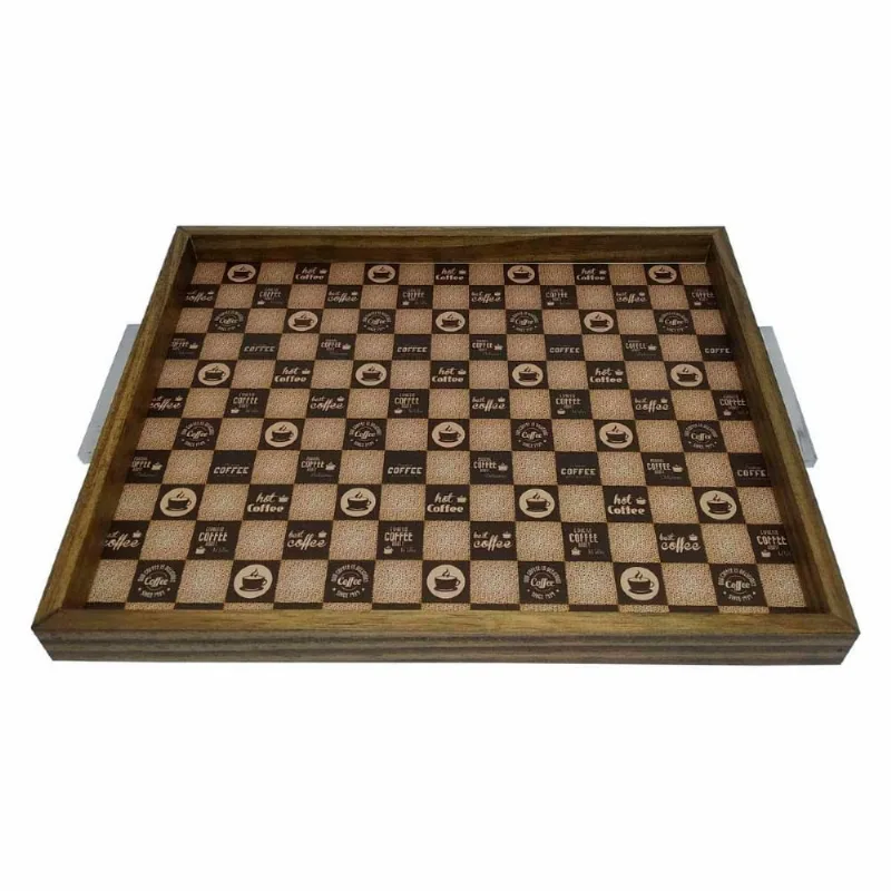 Bandeja Hot Coffee 30x37cm em MDF Vipa Comercio