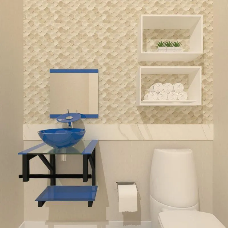 Combo 2x1 Gabinete de Vidro Croácia 40cm Ap + Torneira Ibiza
