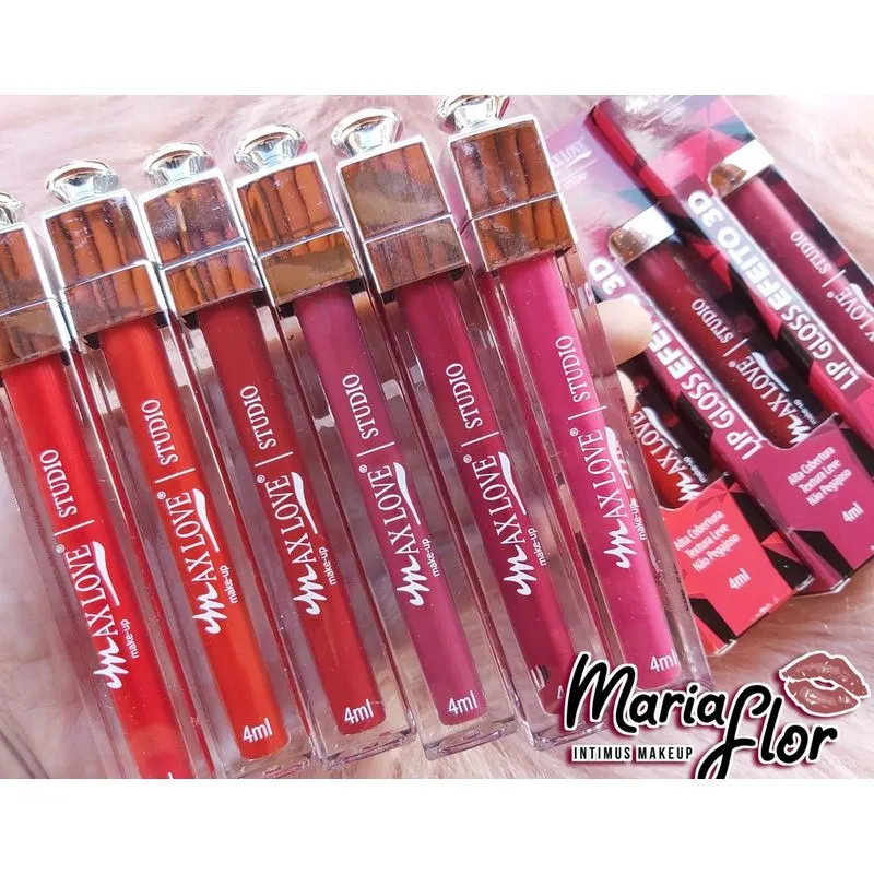 Lip Gloss Efeito 3D Max love