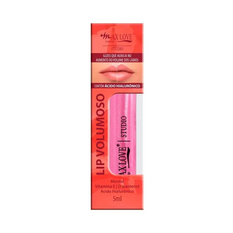 Lip Gloss Max Love Lip Volumoso Cor 8 4ml - Max Love
