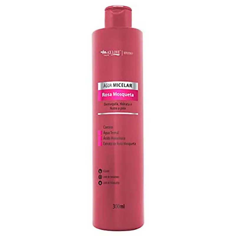 Água Micelar Max Love Rosa Mosqueta 300ml