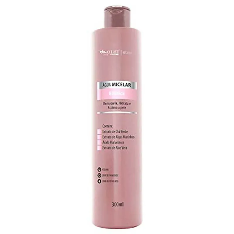 Água Micelar Max Love Bifásica 300ml