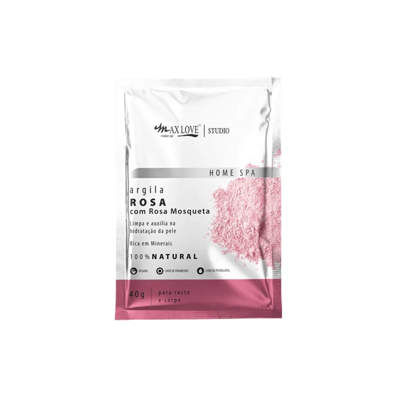 Argila Rosa Com Rosa Mosqueta