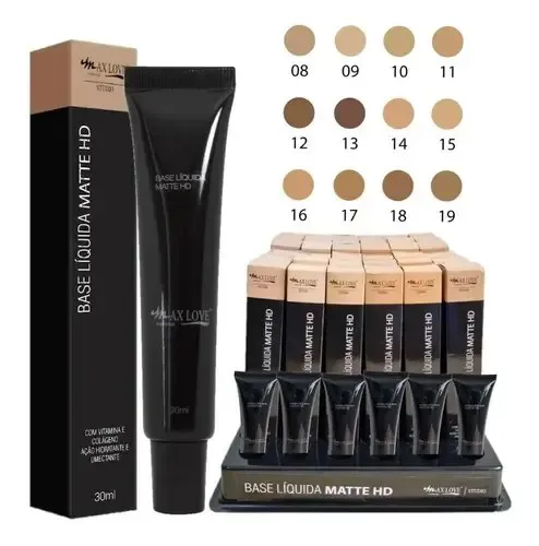 Base Líquida Max Love Matte HD Cor 18