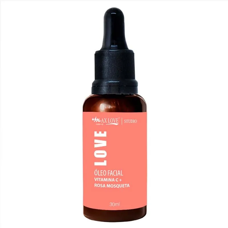 Óleo Facial Max Love Vitamina C + Rosa Mosqueta 30ml