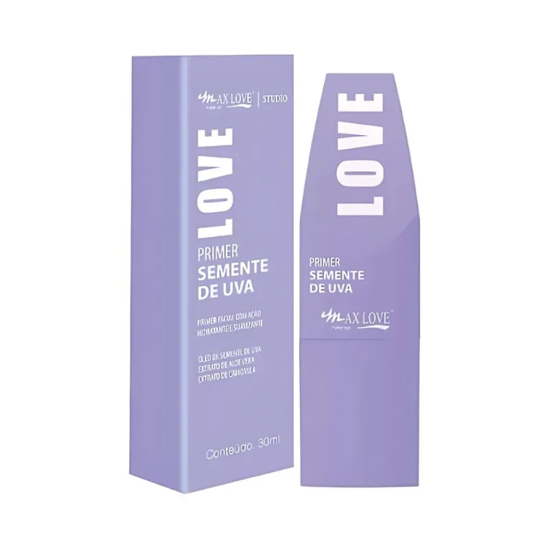 Prime Max Love 2 B 521 Seme Uva 30ml Primer Facial Semente de Uva Max Love 30ml - Max Love